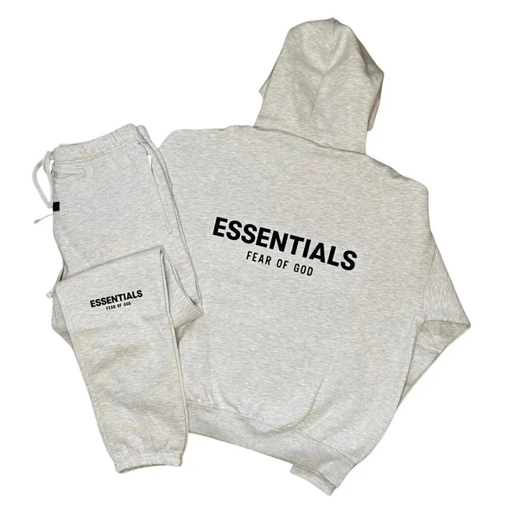 FEAR OF GOD ESSENTIALS TRACKSUIT- LIGHT GREY