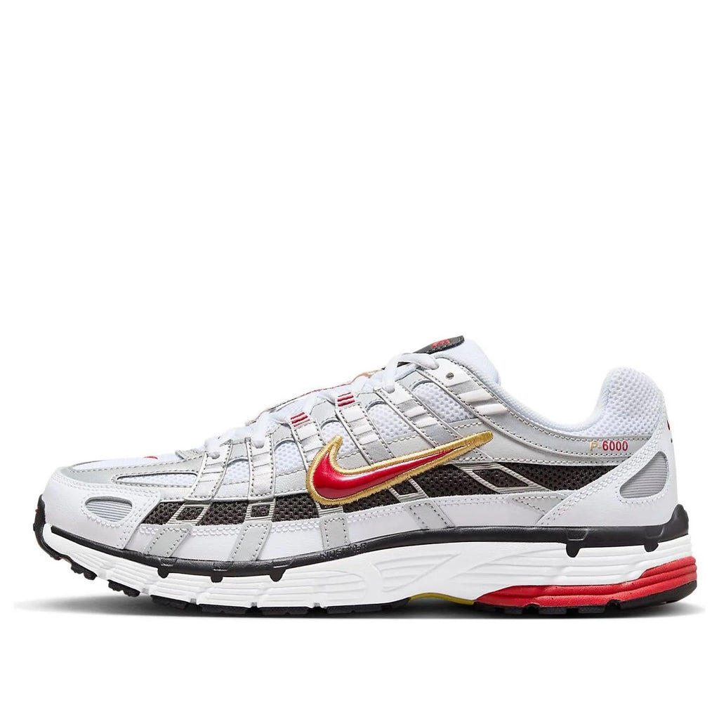 NIKE P-6000 'Platinum Varsity Red'