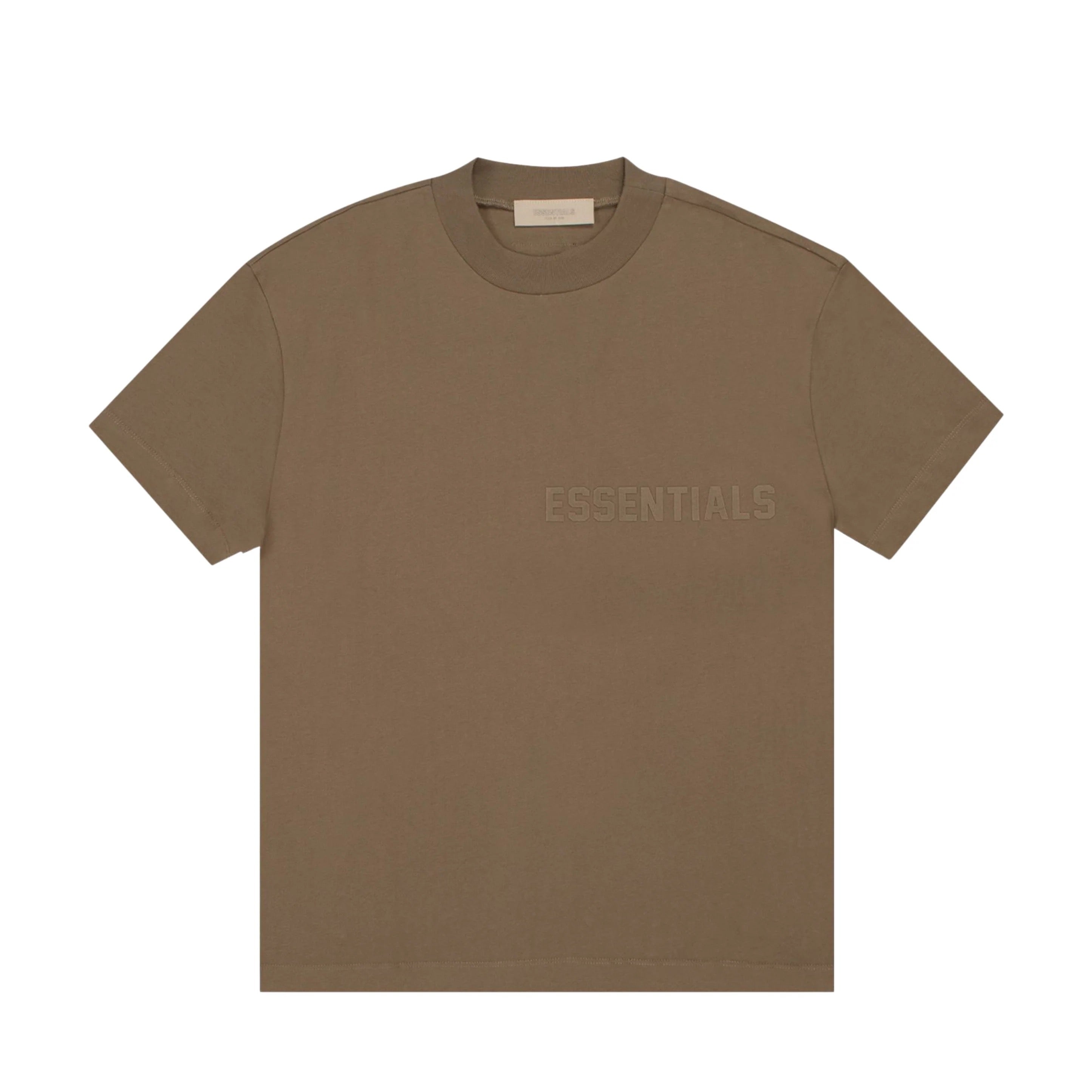 FEAR OF GOD ESSENTIALS T-SHIRT - BROWN