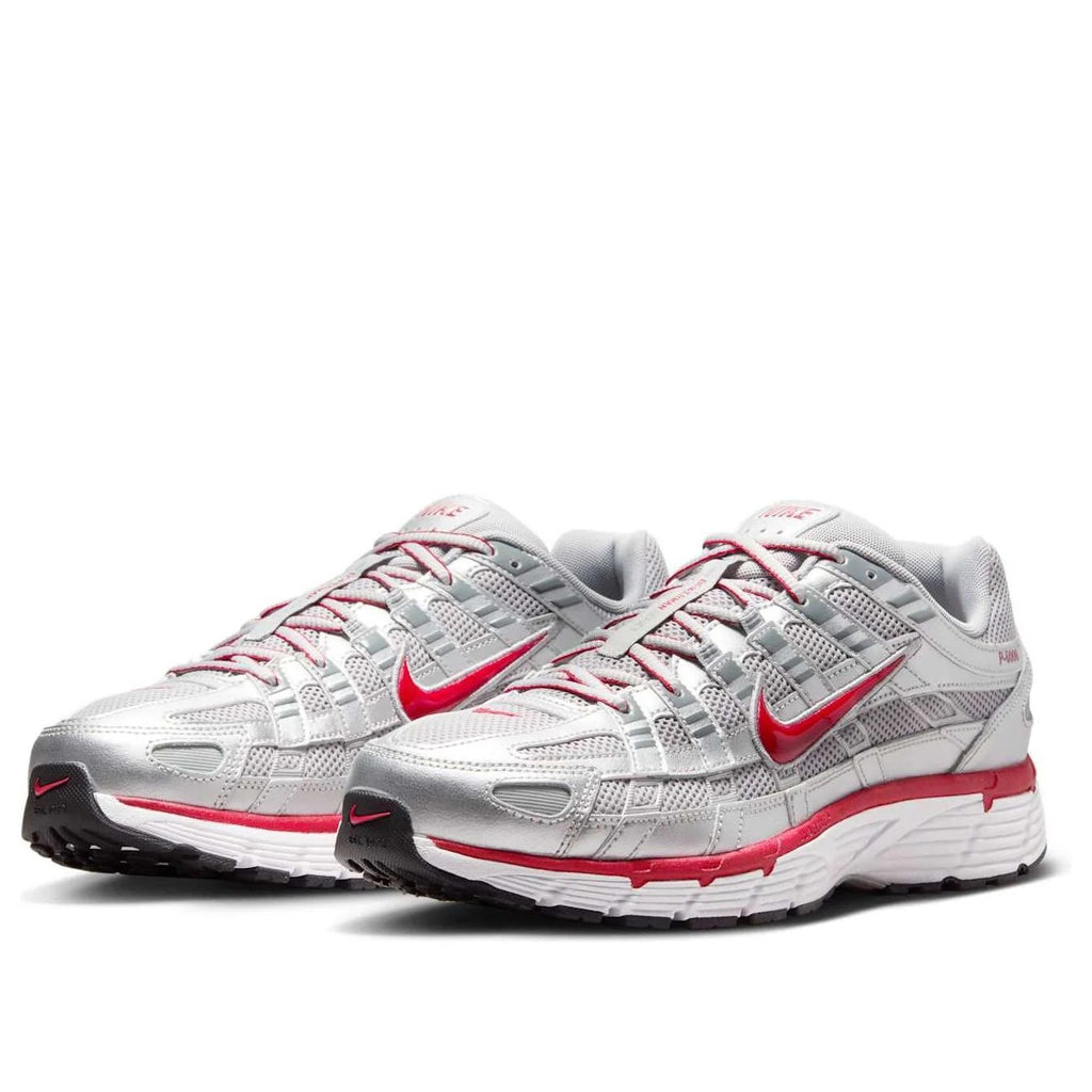 NIKE P-6000 'Metallic Silver Cool Grey Red'