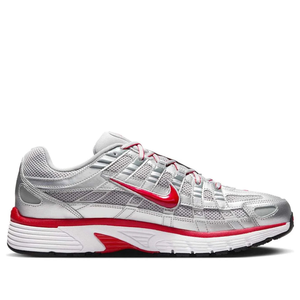 NIKE P-6000 'Metallic Silver Cool Grey Red'