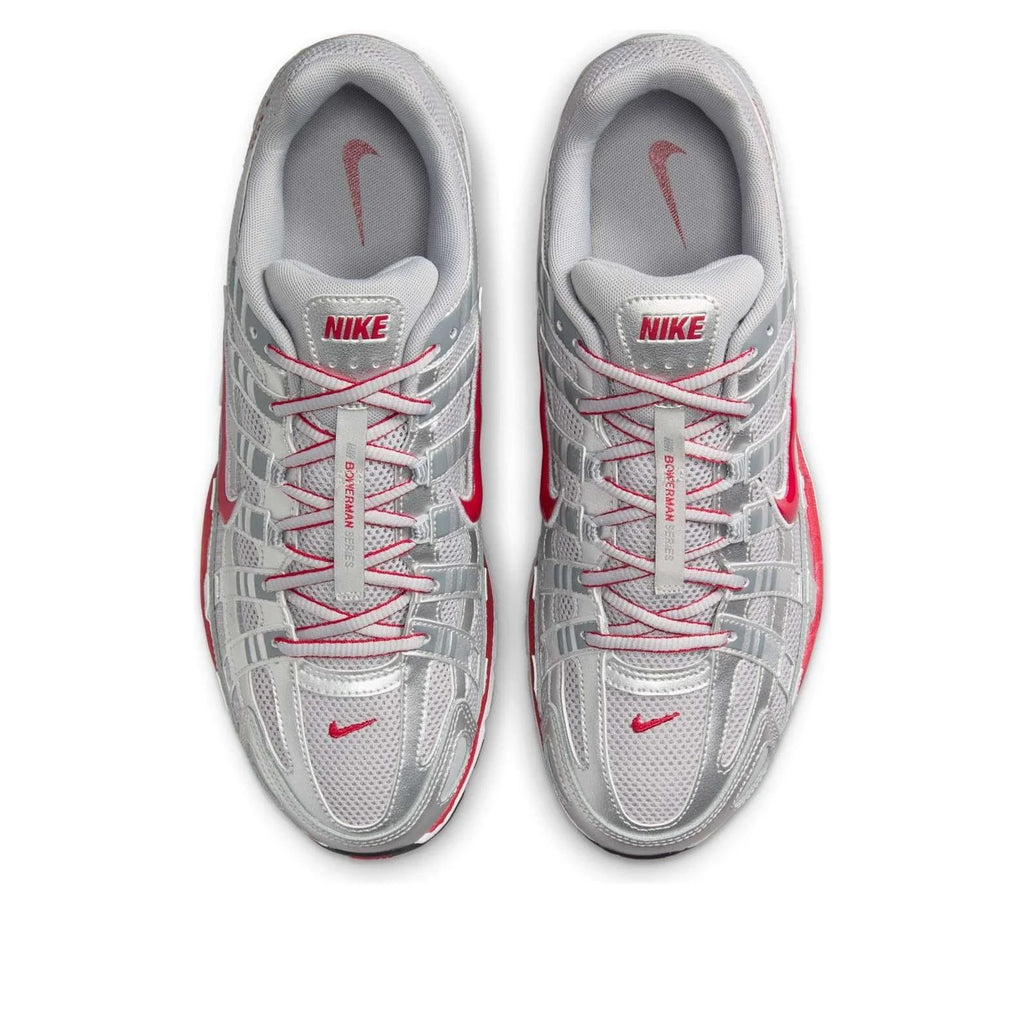 NIKE P-6000 'Metallic Silver Cool Grey Red'