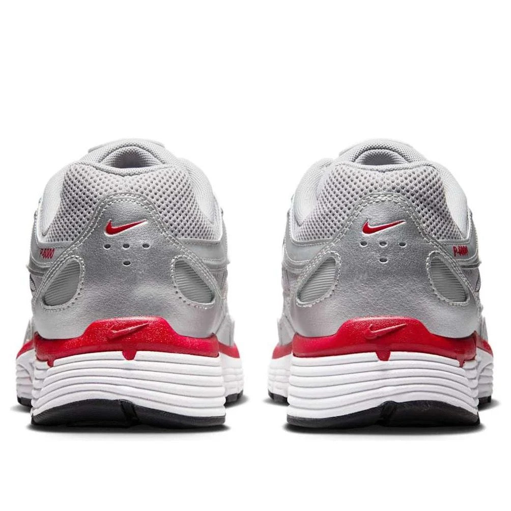 NIKE P-6000 'Metallic Silver Cool Grey Red'